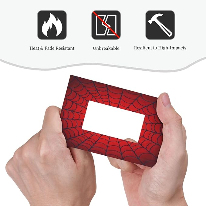 Red Spider Web Black Line Simplicity Decorative Outlet Covers 1 Gang Single Rocker Light Switch Cover Plate Wall Plates Gfci Faceplate For Kids Room Home Decor