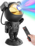 Galaxy Projector for Gaming Room Decor - Black Astronaut Star Projector, Cool Stuff for Men's Bedroom Accessories, LED Nebula Light with Remote, for Teen Boys & Gamers