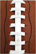 Football Laces 1-Gang Toggle Light Switch Plate, Game Day Sports Fan Vintage Leather Texture Decorative Wall Plate for Boys Room