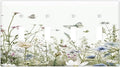 Colorful Wildflowers Daisy Plant Butterfly Floral Light Switch Covers Quad Toggle Electrical Faceplate 4 Gang Wall Plate Decorative Switch Plates for Bed Room Living Room Decor