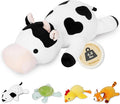 IdeaMeme Cow Weighted Plush, 24" 4.2 lbs Weighted Stuffed Animals, Cute Cow Plush Toy Pillow Gifts for Kids and Adults