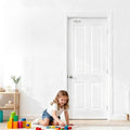 Child Safety Door Top Lock, Adjustable Metal Child Proof Door Top Locks for Interior&Exterior&French Doors, Lock & Unlock from Both Sides for Stop Kids Pets, Fit 0.6-2 inch Thick Doors (2Pack White)