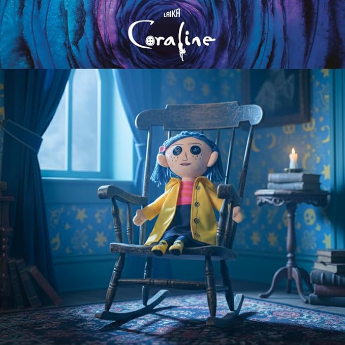 Coraline Cuddle Pillow Plush, Kids Bedding Super Soft Plush Pillow, (Officially Licensed Product) By Franco Collectibles