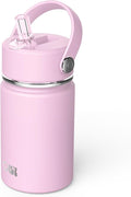 OISIZ Kids Water Bottle 10oz - Vacuum Insulated 316 Stainless Steel With Straw Lid for School, Leakproof, BPA Free, Keeps Cold for 24 Hours
