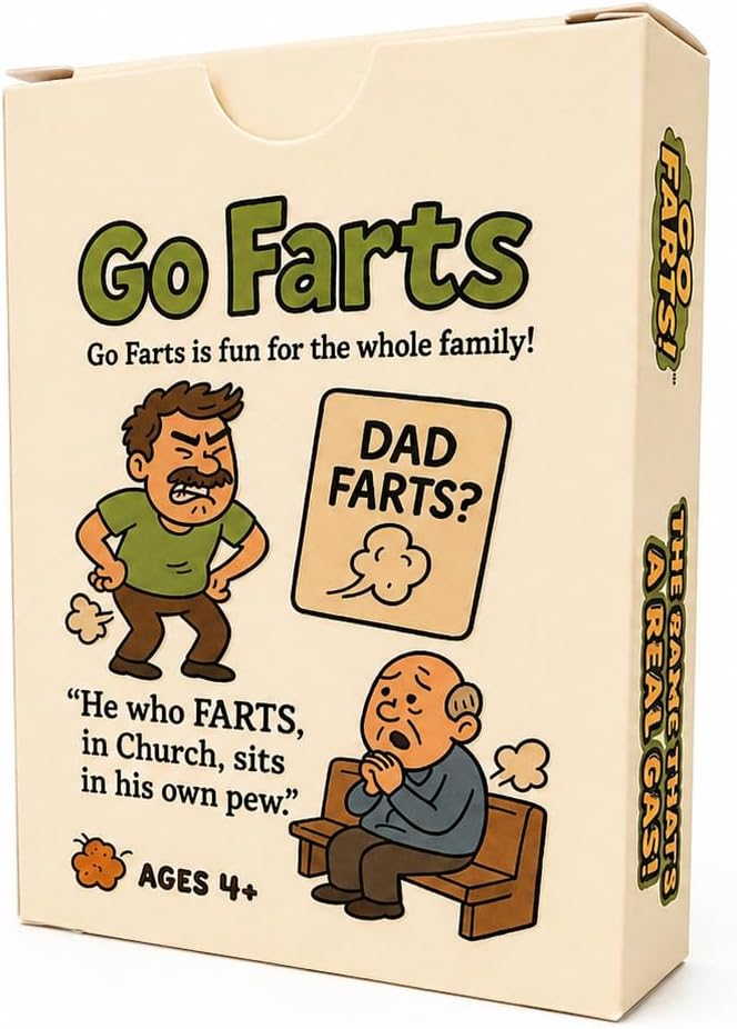 – Hilarious Family Card Game for Kids & Adults, 13 Silly Fart Cartoons, Perfect Party, Ages 4+, 2+ Players