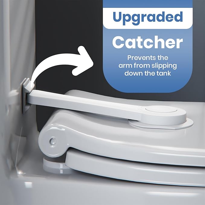 Baby Proofing Toilet Seat Locks (2-Pack) - Ideal Baby Proof Toilet Lid Locks (8.5" L x 3" W) - Easy Installation Toilet Locks Set - No Tools Required
