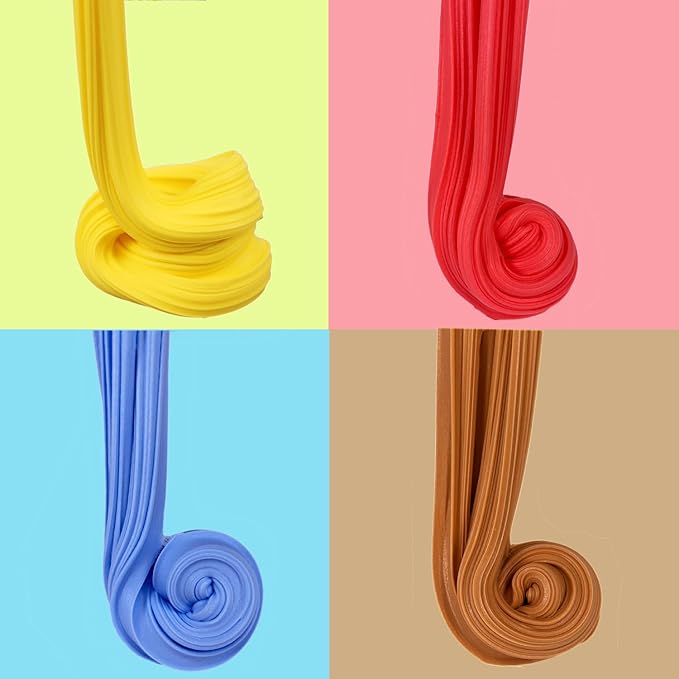 12 Packs Butter Slime Kit, Super Soft, Non-Sticky Stress Relief Toy, Party Favors and Birthday Gift for Boys and Girls