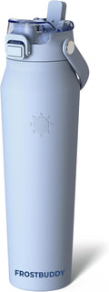 Frost Buddy 32oz Insulated Water Bottle with Straw & Chug Lid | Leak-Proof Stainless Steel | 24-Hours Cold | Sweat-Proof, Cup Holder Friendly | Ideal for Gym, Travel, Sports & Everyday Hydration