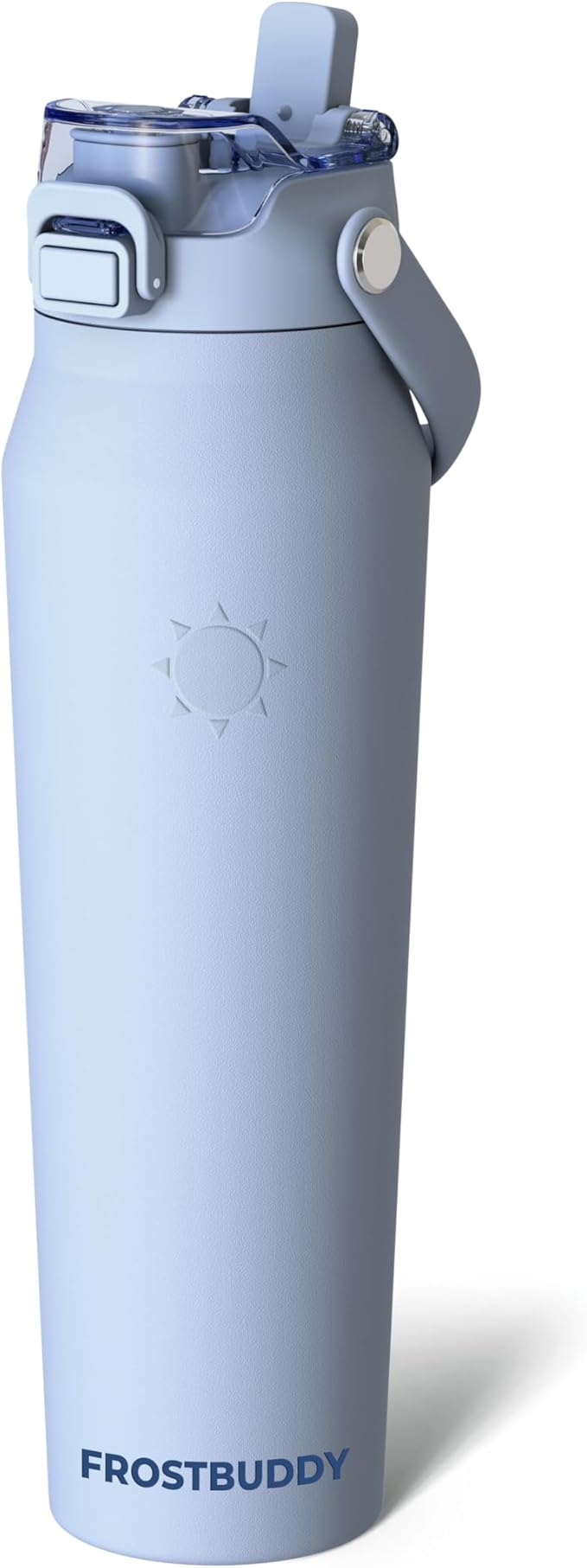 Frost Buddy 32oz Insulated Water Bottle with Straw & Chug Lid | Leak-Proof Stainless Steel | 24-Hours Cold | Sweat-Proof, Cup Holder Friendly | Ideal for Gym, Travel, Sports & Everyday Hydration
