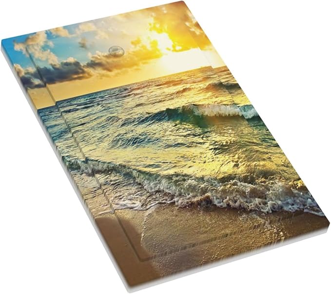 Sea Ocean Beach Sun Wave Sunrise 1 Gang No Device Wall Plate Decorative Blank Light Switch Cover Switchplate Electrical Faceplate for Bathroom Home Bedroom Art Decor