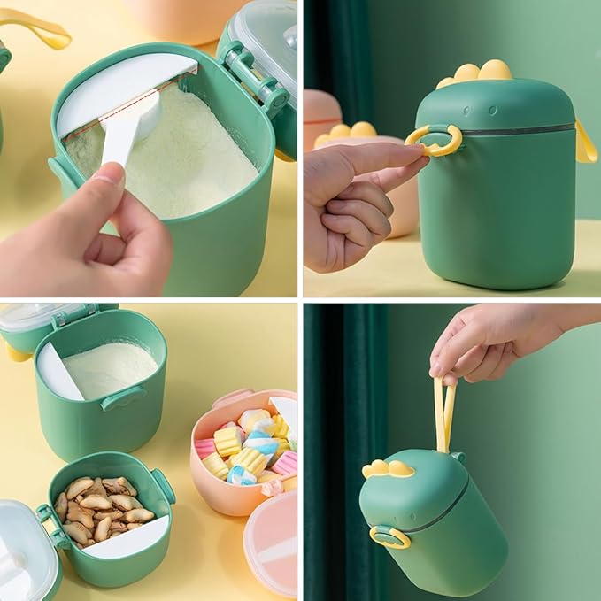 Toddmomy Milk Powder Box Milk Powder Container Holder Dispenser Holder Travel Food Container Dispenser Food