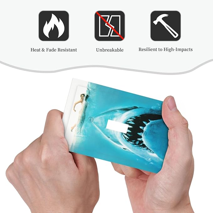 Beach Shark Oceanjaws Movie Vintage Look Decorative Light Switch Cover 1 Gang Single Toggle Device Electrical Faceplate Switchplates Decorator Outlet Wall Plate for Bathroom Kids Room Decor