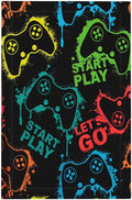 Gaming Hippie Gamer Modern Gamepad Colorful Graffiti Light Switch Cover Plate 1 Gang No Device Blank Electrical Wall Plates Faceplate Decorative Switch Plate Covers for Kids Room Nursery Decor