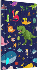 Cartoon Funny Cool Dinosaur Decorative 1 Gang No Device Blank Wall Plate Oversize Ocean Dolphin Animal Boys Kid Electric Unused Receptacle Decorator/Gfci Light Outlets/Switches Face Plate Cover