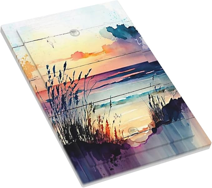 Decorative Light Switch Plate Covers Sunset Beach Abstract Nature Coastal Seascape 1 Gang No Device Single Blank Outlet Covers Wall Plate Light Switch Cover Plate for Bedroom Home Decor