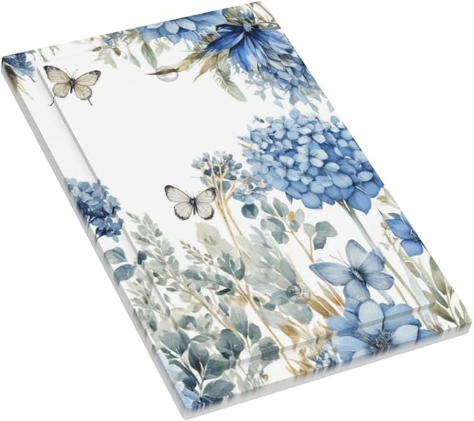Decorative Light Switch Plate Covers Boho Blue Flowers Rustic Beige Butterfly Leaves 1 Gang No Device Switch Cover Plate Single Blank Wall Plate Switchplate Electrical Faceplate
