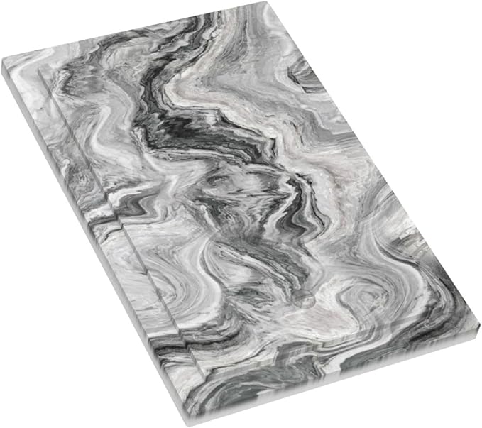 Beautiful Grey Marble Texture Simple Abstract Print Light Switch Cover Plate 1 Gang No Device Blank Electrical Wall Plates Faceplate Decorative Switch Plate for Bathroom Kitchen Decor
