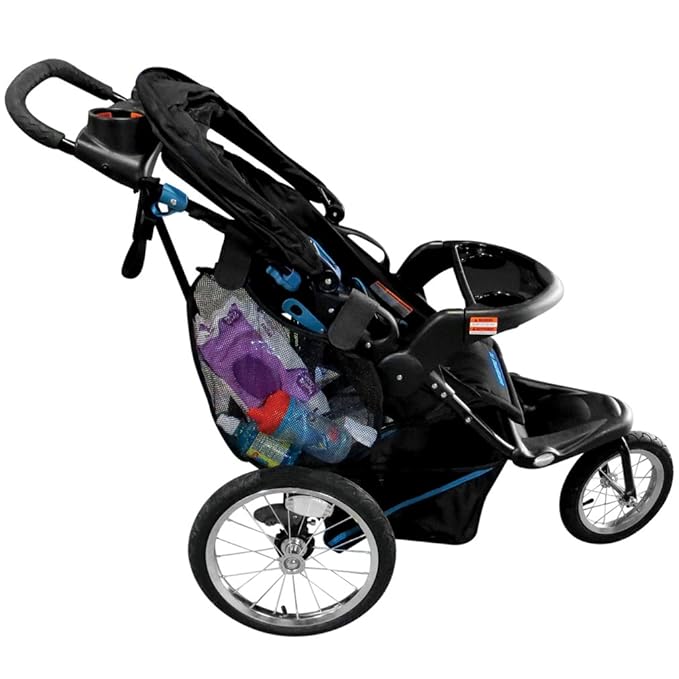 Evelots 2 Pack Bike/Stroller Storage Bag - Side Sling, Hook & Loop Easy Attach - Mesh Design, Non-Slip Straps, Additional Storage for Strollers & Bicycles, Durable Polyester, Black