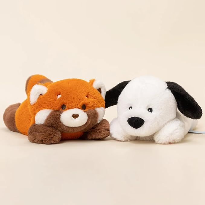 PEACH CAT Red Panda Stuffed Animal Cute Plushies Small Plush Toys Birthday Gifts for Kids Orange