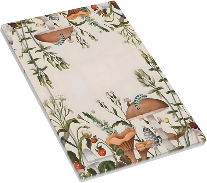 Boho Mushroom Forest Plants Wildflowers Insects Light Switch Cover Plate 1 Gang No Device Blank Electrical Wall Plates Faceplate Decorative Switch Plate for Kids Room Home Decor