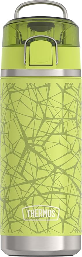THERMOS ICON SERIES, Water Bottle with Spout - 18 Ounce, Sports Web - Stainless Steel Vacuum Insulated Water Bottle with Lid