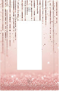 Rose Gold Pink 1-Gang Toggle Light Switch Plate, Draping Bead Printed Pattern Decorative Wall Plate, Modern Glam Home Decor
