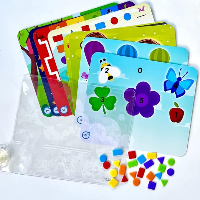 hand2mind Colors and Shapes Sensory Pad, Fine Motor Skills Toys for 3 Year Old, Sensory Toys for Sensory Play, Occupational Therapy Toys, Calming Toys for Kids, Shape Sorting Toy, Calm Down Corner