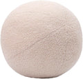 12 Inch Round Hugging Pillow Plush Toy Soft Plushies Throw Pillows Kids' First Ball Plush Toys for Home Decor Or Gift for Kids and Lovers (Cream)