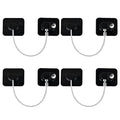 YEYA Upgraded Refrigerator Locks 4 Pack with Keys, Baby Proof Cabinet Locks, Safety Door Locks for Toddler