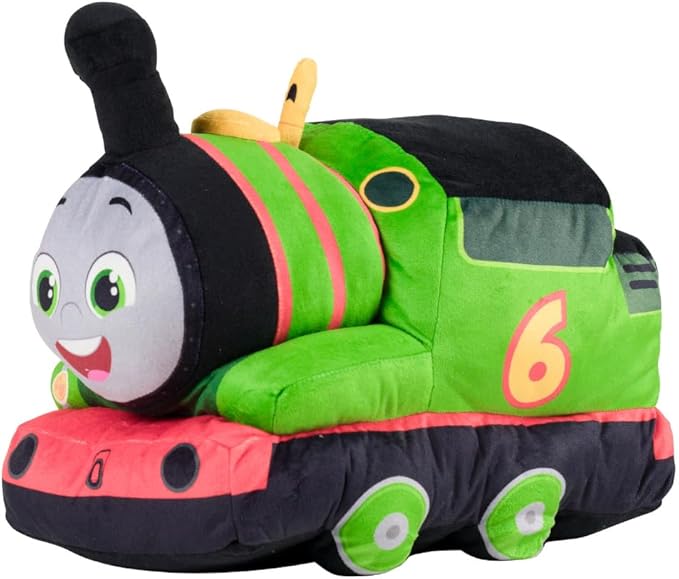 Thomas & Friends Percy Engine Train Kids Bedding Super Soft Plush Cuddle Pillow Buddy, (Officially Licensed Product) By Franco