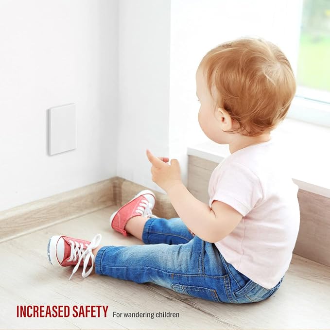 ENERLITES Screwless Blank Wall Plate, Child Safe Blank Device Outlet Cover, Standard Size, 1-Gang 4.68" x 2.93", Polycarbonate Thermoplastic, UL Listed, SI8801-W, Glossy, White
