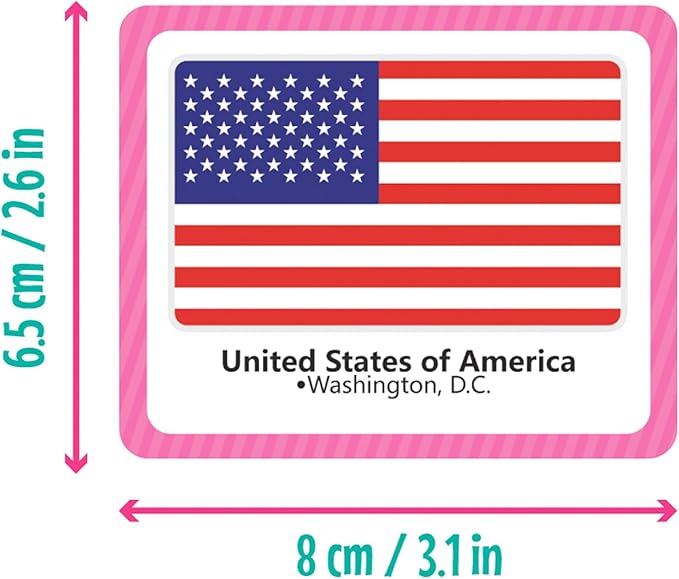 Menique Flags of The World Memory Matching Game – 100 Cards, 50 Countries to Match – Educational & Fun for Kids and Adults – Color-Coded by Continent – Learn Flags, Capitals, and Geography