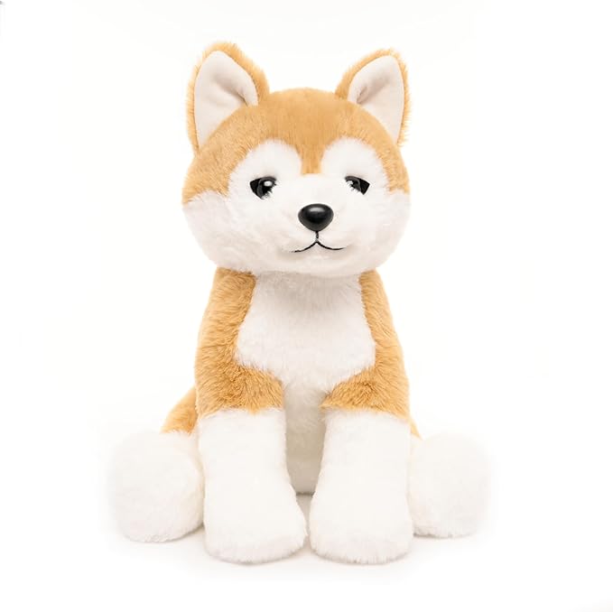 WEIGEDU Japanese Akita Shiba Stuffed Animal Plush Toy, 13 inches