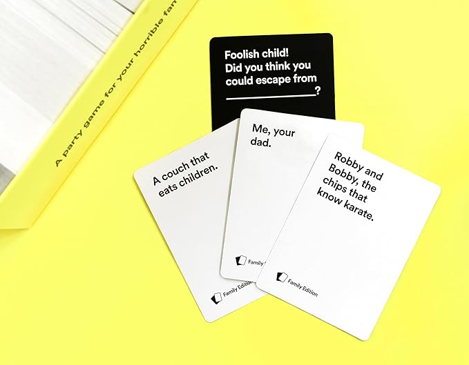 Cards Against Humanity: Family Edition • Ages 8+ • A Party Game for Your Horrible Family