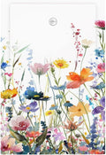 Watercolor Wildflowers Colorful Floral Plant Light Switch Cover Plate 1 Gang No Device Blank Electrical Wall Plates Faceplate Decorative Switch Plate Covers for Bedroom Living Room Decor