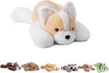 Niuniu Daddy 20" | 3.3 Pound Weighted Corgi Stuffed Animals for Kids Adults, Soft Corgi Plush Toy for Toddler Teens, Fluffy Lap Animal Body Pillow with All Ages for Present Christmas Easter Birthday