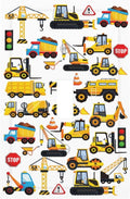 Transport Boys Kids Construction Trucks Cartoon Transportation Car Tractor Vehicles 1 Gang Electrical Single Toggle Device Switch Wall Plate Jumbo Size Decorative Outlet Light Switch Cover Faceplate