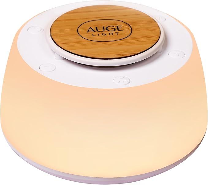 AUGE LIGHT White Noise Sound Machine, Sound Machine for Sleep Kids Adults, Baby White Noise Machine with 3 Timer Modes, Noise Machine for Baby Kids Adults, 30 Soothing Sounds 32 Volume Levels