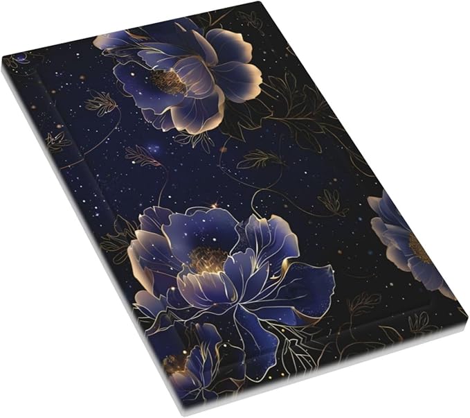 Navy Blue Floral Vintage Flower Dark Watercolor Light Switch Cover Plate 1 Gang No Device Blank Electrical Wall Plates Faceplate Decorative Switch Plate Covers for Bedroom Living Room Decor