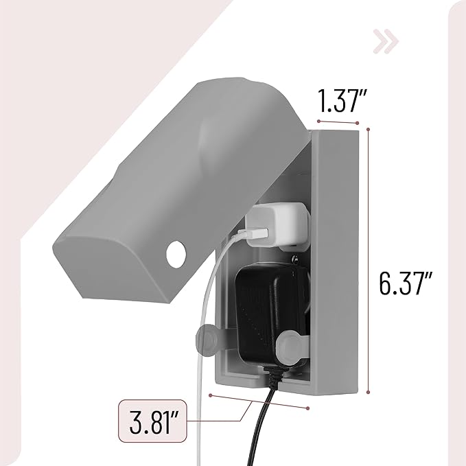 Bates - Baby Safety Outlet Cover Box, Grey, Outlet Covers Baby Proofing, Plug Covers for Electrical Outlets
