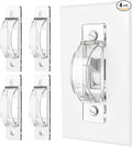 Light Switch Guard, 4 Pack Clear Light Switch Lock, Light Switch Cover Guard, Child Proof Light switch cover, Prevent Children and Adults from Accidentally Turning Your Lights on or off