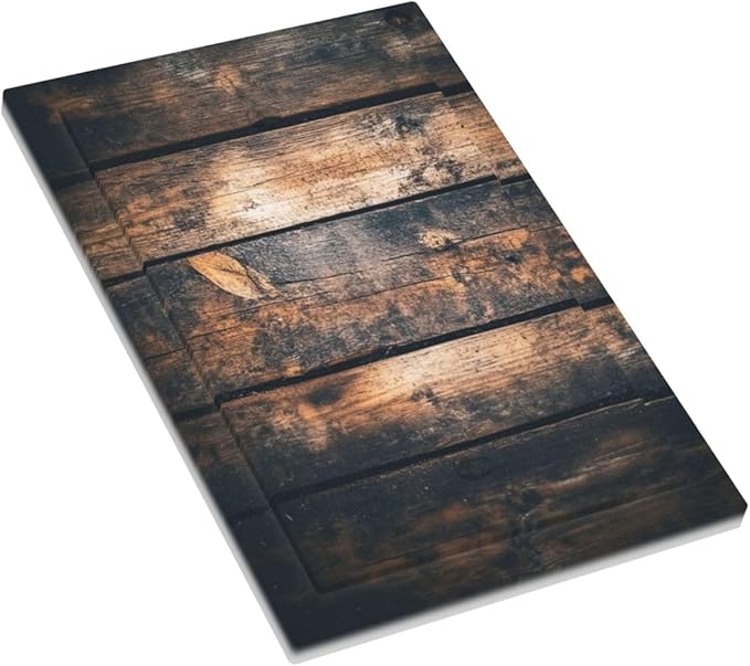 Light Switch Cover Plate Brown Vintage Wooden Board Rustic Wood 1 Gang No Device Blank Electrical Wall Plates Faceplate Decorative Switch Plate For Farmhouse Cabin Decor