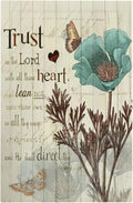 Rustic Elegant Teal Tulip Bible Inspirational Quote Light Switch Cover Plate 1 Gang No Device Blank Electrical Wall Plates Faceplate Decorative Switch Plate Covers for Farmhouse Bedroom Decor