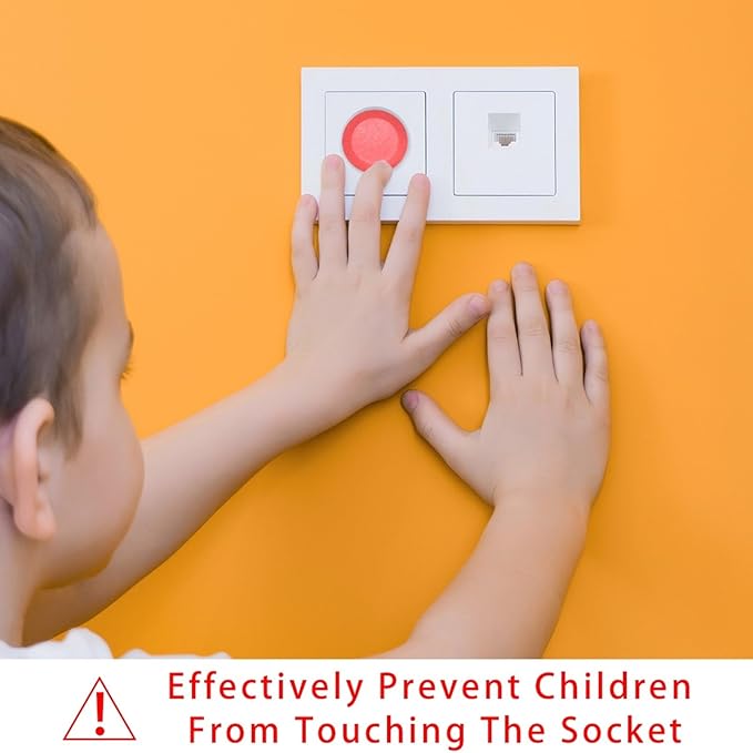 Pure Pink Pattern Outlet Plug Covers Child Proof Electrical Outlets Protector - Wall Socket Protector for Baby Kids- Electrical Insulation
