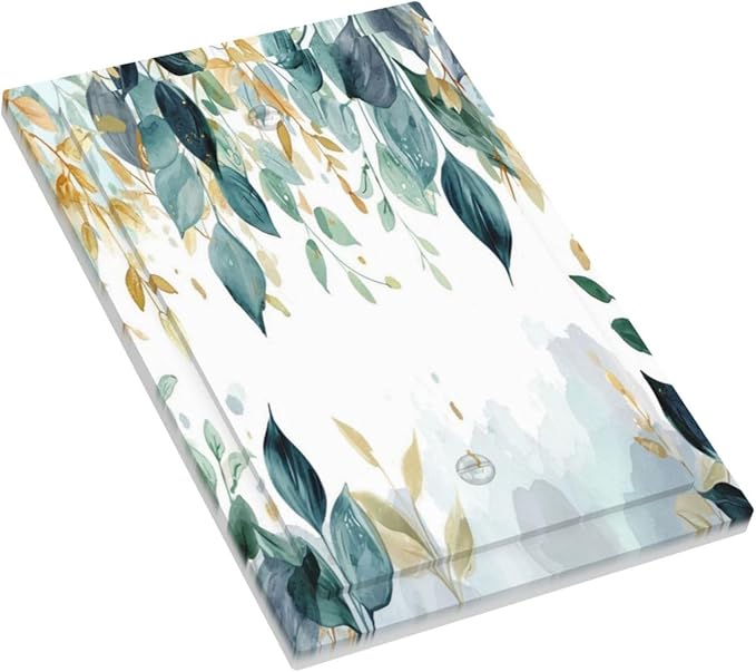 Boho Goldgreen Leaf Botanical Eucalyptus Leaves Light Switch Cover Plate 1 Gang No Device Blank Electrical Wall Plates Faceplate Decorative Switch Plate for Bedroom Living Room Decor