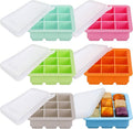 Rtteri Silicone Baby Food Freezer Storage Containers Tray with Lids Breast Milk Freezer Containers for Baby Food Fruit Purees