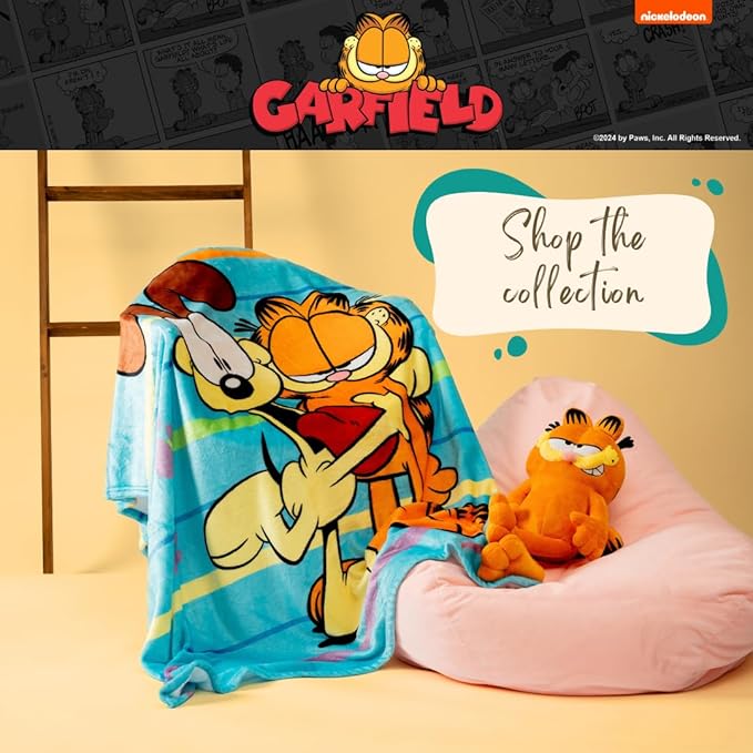 Garfield Bedding Super Soft Cozy Decorative Cuddle Pillow, (Officially Licensed Product) By Franco Collectibles