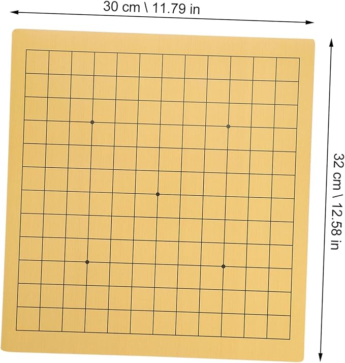 ERINGOGO Double-Sided Wooden Go Chess Board Set 2 PCS Portable Travel Chess Game for Boys and Girls and Adults Folding Go Chessboard for Fun Family Play