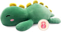 Large Weighted Stuffed Animal 3 lbs, Cute Dinosaur Plush, Dinosaur Stuffed Animal, Weighted Plush Toy Pillow Birthday Gifts for Kids, Women, Girls, Boys, Kawaii, Dax The Dino, Green (22in)