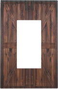 Outlet Covers Rustic Brown Barn Door Retro Wood Plank 1 Gang Wall Plate Single Rocker Light Switch Cover Country Decorative GFCI Receptacle Cover Electrical Switchplate for Home Decor